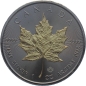 Preview: Kanada 5 Dollars 2017 - Maple Leaf - 1 Unze Feinsilber - Schwarz Ruthenium Veredelung
